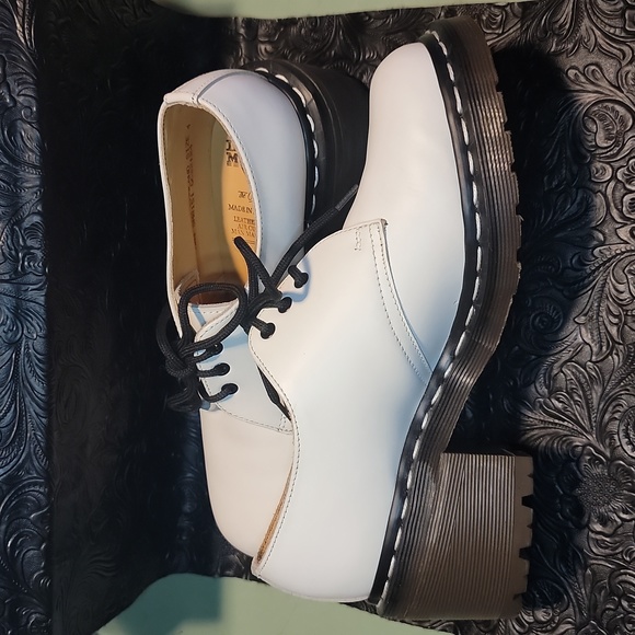 Made in England Dr. Martens Heeled Oxfords - Picture 3 of 16